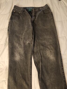 Vintage Baggy Black Pants by Bullhead 34x30